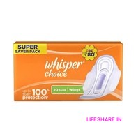 Whisper Choice Wings Regular Sanitary Pads