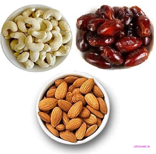 Almond & Dates, Cashew Nut . combo pack