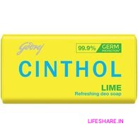 cinthol refreshing lime deo bathing soap