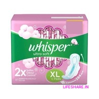 Whisper Ultra Soft XL+ Sanitary Pads
