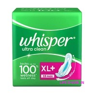 Whisper Ultra Clean Xl+ Sanitary Pads